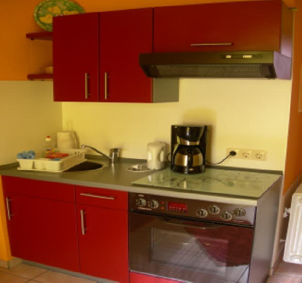 Küchenzeile in jedem Appartement